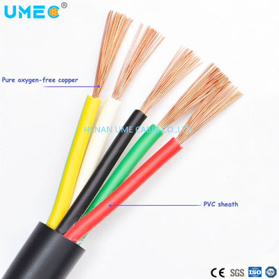 60227 IEC 52-4x6mm2--PVC-isolatie dikte 0,8mm PVC-slijmdikte 1,2mm elektrische draad voor huishoudelijk gebruik