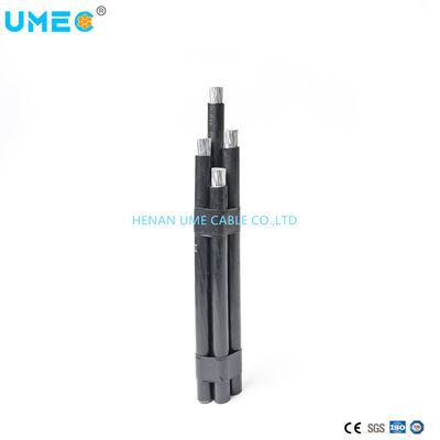 Overhead Aerial Bundled Cable 0,6/1kv XLPE Geïsoleerde aluminium geleiderkabel AAC/AAAC/ACSR 3X1/0AWG ABC kabel