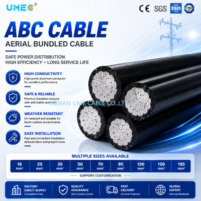 0.6/1kV luchtkabel ABC-kabel voor elektriciteitsdistributie